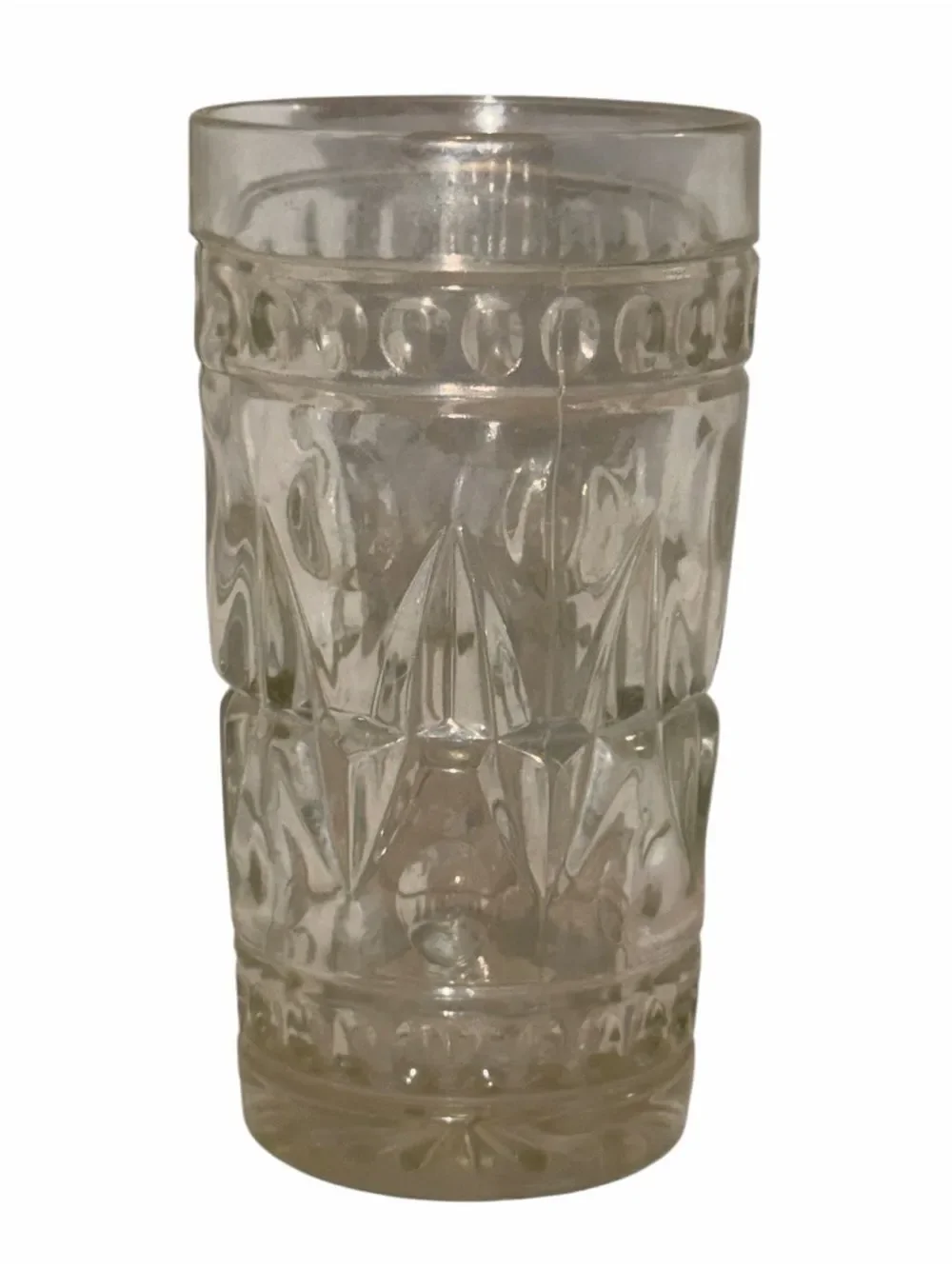 Vintage Colony Park Lane Clear Glass Tumbler Indiana Glass MCM 1957 MINT